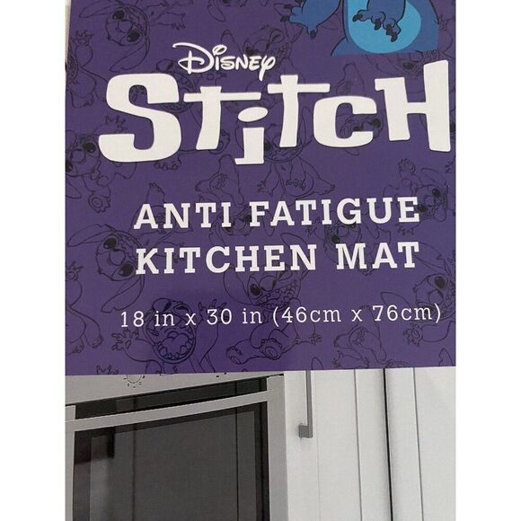 Disney Stitch Poses Anti Fatigue Kitchen Tropical All Over 18 X 30” NEW - Picture 6 of 16